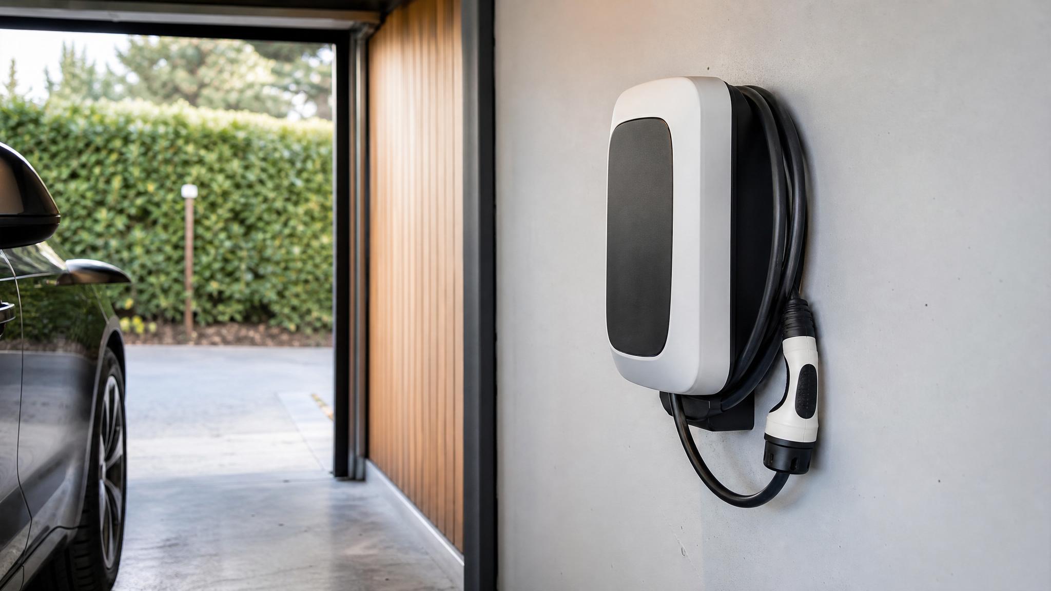 Cargador doméstico tipo V2C Trydan para coche eléctrico